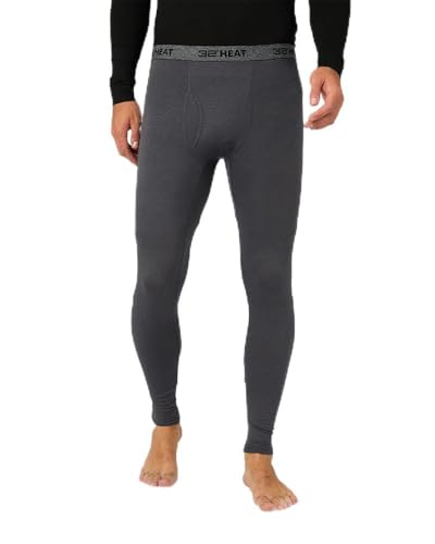 32 Degrees Heat Men's Lightweight Base Layer Legging | 4-Way Stretch | Thermal| Form Fitting|Stingray, Large