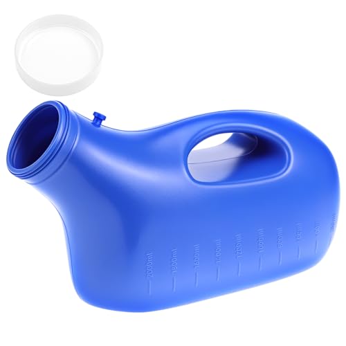 Bouteille d'urinoir portable pour hommes QWORK pour la nuit et la convalescence 2000 ml