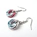 Handmade Transgender Pride Earrings – Chainmail Love Knot Anodized Aluminum LGBTQ+ Jewelry – Light or Dark Pink Options