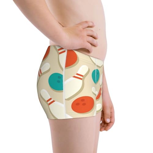 Boys' Cotton Boxer Brief Soft Underwear-Vintage Bowling2