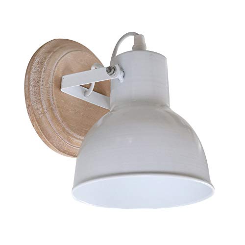 Grafelstein Wandlampe BELFORD – Stilvolle Wandlampe aus Holz & Metall, B14,5 x T17,5 x H18 cm, Ø14,5 cm - Schöne Leuchte im Landhausstil, Strandhauslook