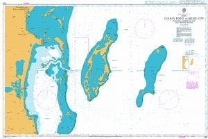 UKHO BA Chart 959: Colson Point to Belize City Including Lighthouse Reef and Turneffe Islands
