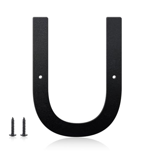 2.5 Inch House Numbers and Metal Letters for Outdoor Signs, House Numbers for Outside, Aluminum Address Letters and Numbers for Door, Mailbox, Garden, Perfect for Home or Office (Letter U)