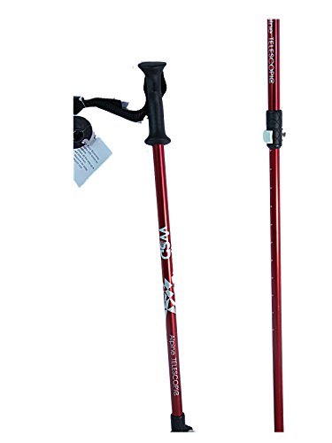 image for WSD Ski Poles Telescopic Adjustable Collapsible Kids Junior Downhill/A