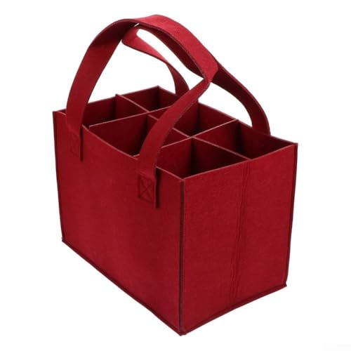 Bolsa de transporte de botellas para 6 botellas, separadores interiores extraíbles, protege las botellas durante el transporte para diversión al aire libre