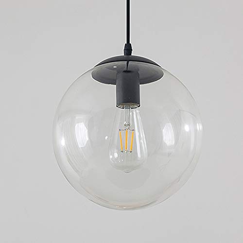 Lustre en verre pour haut plafond, solution d'éclairage pour escalier vide