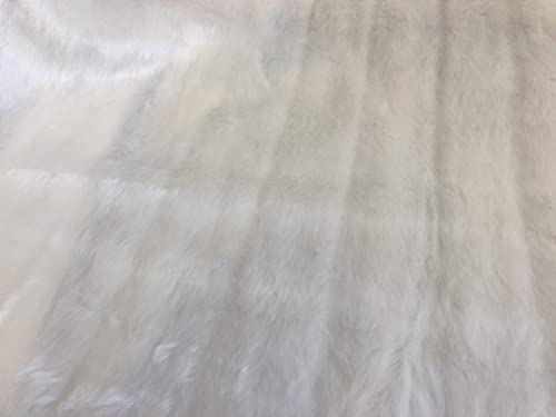 Tissu acrylique blanc pour coudre tapis fausse fourrure et peluche