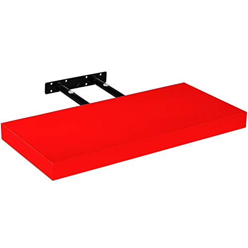 STILISTA Wandregal Volato, freischwebend, Farb- & Größenwahl, 70 cm Holzdekor-dunkel
