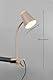 Reality Leuchten LED Klemmleuchte Pongo R25831143, Kunststoff Warm beige, Holznachbildung, inkl. 4.5 Watt LED, Flexarm