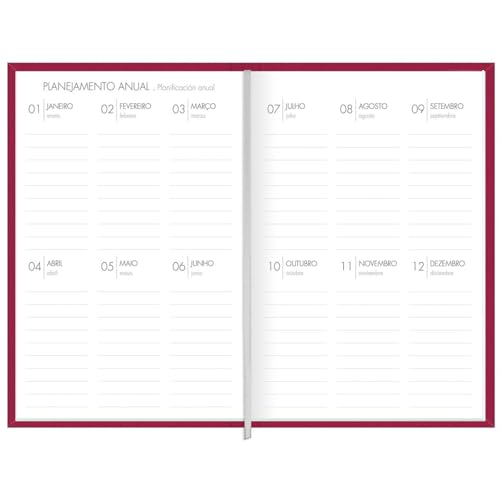 Tilibra - Planner Executivo Costurado 13,4 x 19,2 cm Lume 2025 - CAPA LARANJA