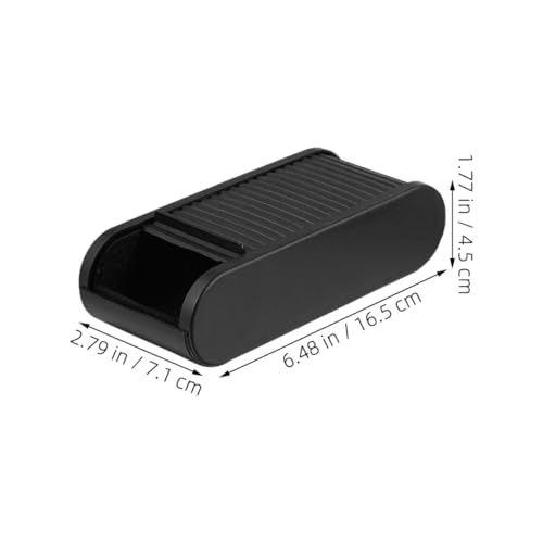 Caja de almacenamiento para asiento de coche TOYANDONA interior de plástico negro pack de 2 2