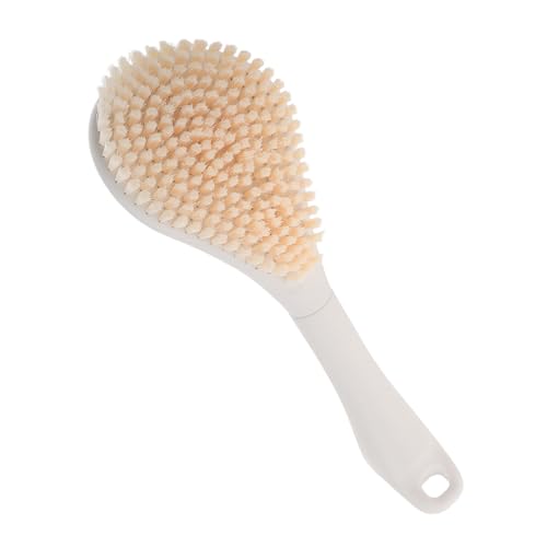 Brosse à pieds manuelle à long manche ergonomique en ABS pour le nettoyage des orteils au bain