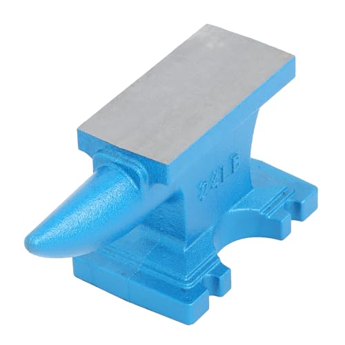 Thomletha 24Lbs Single Horn Iron Anvil Large Countertop Cast Iron Anvil for Shaping, Hammering, and Straightening Workpieces