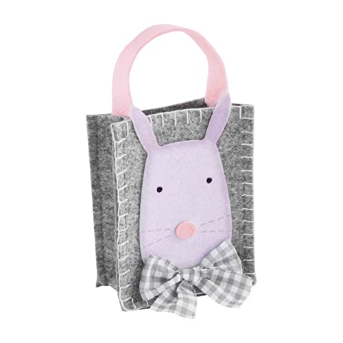 Mud Pie Kids Easter Candy Treat Bag, White, 4" x 5"