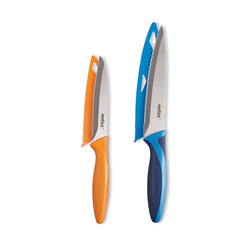 Zyliss Utility Kitchen Knives with Sheath Covers...