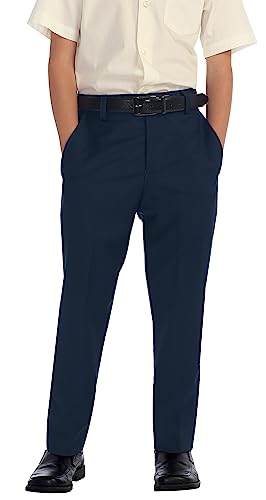 Gioberti Boys Flat Front Dress Pants, Navy, 4T