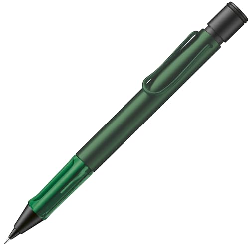 Lamy AL-star pine Druckbleistift - leichter Bleistift mit transparentem ergonomischem Griff & Gehäuse aus Aluminium - Bleistift mit Feinstrichmine M 41 in Strichbreite 0 5 mm & Radiertip