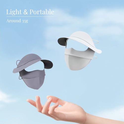 Full-Face Integrated Sun Protection Face Cover Hat for Women UV Protective Summer Cycling Outdoor Wear