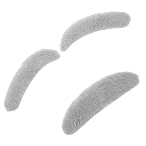 Mikinona 男性用フェイクビアードコスチューム用眉セットメイクアップキット コスプレ ハロウィン アクセサリー リアルなひげシミュレーション 快適なフルビアードキット