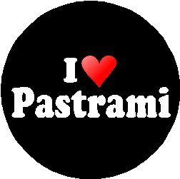 I Love Pastrami 1.25" Pinback Button Badge / Pin (heart)