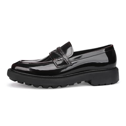 Luxury Leather Loafers for Men,Slip on Penny Loafers Dress Shoes for Men4