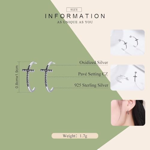 Boucles d'oreilles croisées pour femmes légères et anti-irritations pour lobes sensibles - 3