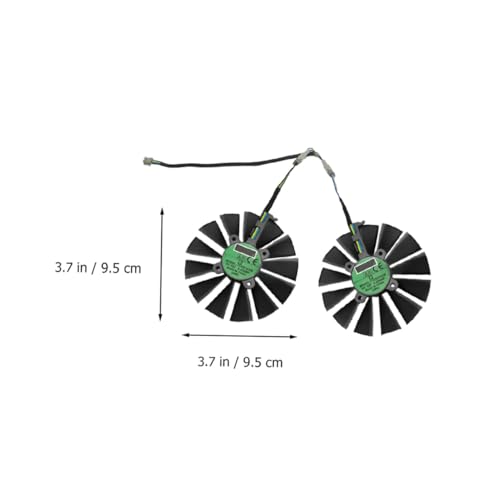 Par de ventiladores para GPU para enfriamiento de tarjeta gráfica miniatura 2