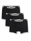 Urban Classics Herren Organic Boxer Shorts 3-Pack Boxershorts, Black+Black+Black, L