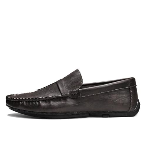 Men Loafers Vegan Leather Wedding Round Toe Anti-Slip Non Slip Rubber Sole Block Heel Low Top Shoe for Casual Wedding Party Prom3