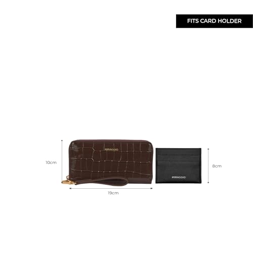 Image of Miraggio Harlow Zip Around Wallet For Woman | 3 Compartment Women Wallet | Gift Items For Women