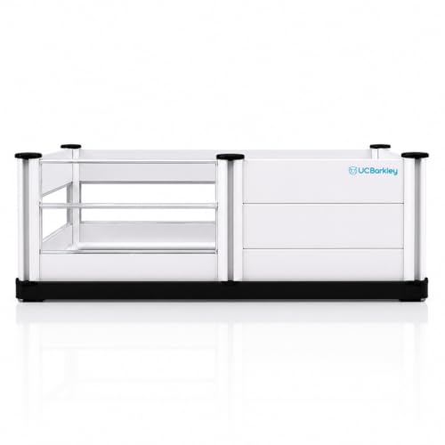 UC Barkley Whelping Box for Dogs and Puppies with Clear Window Panel – Modular, Easy-Clean, Safe Design with Pig Rail, Floor Liner & Washable Pad | Premium 48 Inch