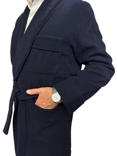 Men's Dressing Gown in Wool and Cashmere model Classic Shawl art. Londra2