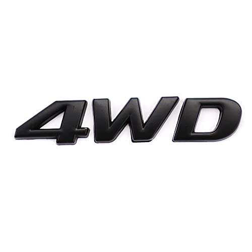 Image of 4WD Emblem 3D Metal Decal Car Side Rear Front Trunk Door Fender Bumper Badge Decal Sticker for Off Road SUV Auto Truck (1 PC)