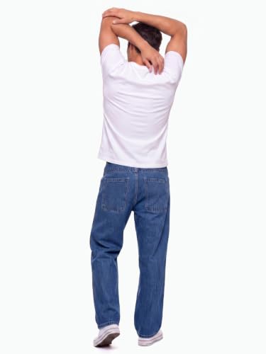 Image of GINGTTO Men's Baggy Barrel Jeans Wide Leg Y2K Denim Pants | Loose Fit Streetwear Casual Hip Hop Skater Vintage Style