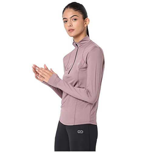 Image of Silvertraq Women's Athleisure Runner Zip Neck T-Shirt