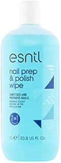 ESNTL Nail Prep & Polish Wipe | 1L | Dual Purpose Formula | Prep Your Nails For Gels, Then Polish To A Salon Finish | Trusted by UK Beauty Industry