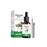 3PCS Moringa Oil For Dry Damaged Hair, Nourishes Scalp & Eyebrows, Reduces Breakage, Adds Shine & Softness