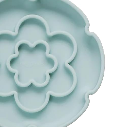 Dexypaws: Flower Elevated Slow Feeder - Sage Green - 7.75oz Capacity, Silicone Cat Dish w/Removable Ceramic Stand, Pet Meal Feeding, Water & Food by Dexypaws - Image 5