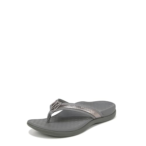 Vionic Women's Tide II, Pewter Metallic, 10 M