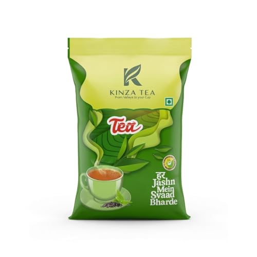 Kinza Tea Premium Valley Fresh Leaf Tea | Rich Aroma & Strong Taste | Garden Fresh Tea Leaves | Perfect Morning & Evening Brew | 250g