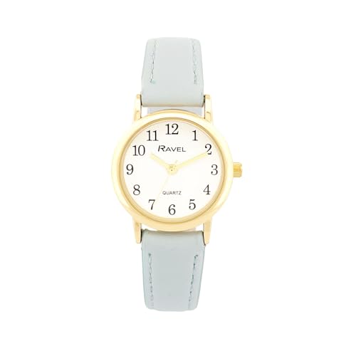 Ravel - Womens Pastel Coloured Everyday Watch (36mm case) - Analogue Quartz - R0137.26.1 - Blue/Gold Tone