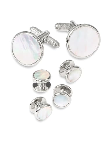 Paul Fredrick Men's Mother Of Pearl Stud Set