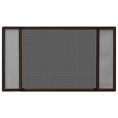 Genérico Mosquitera Extensible para Ventanas marrón (75-143) x50 cm,Casa y jardín,Decoración,Tratamientos de la Ventana,Mosquiteras para ventanas-149039