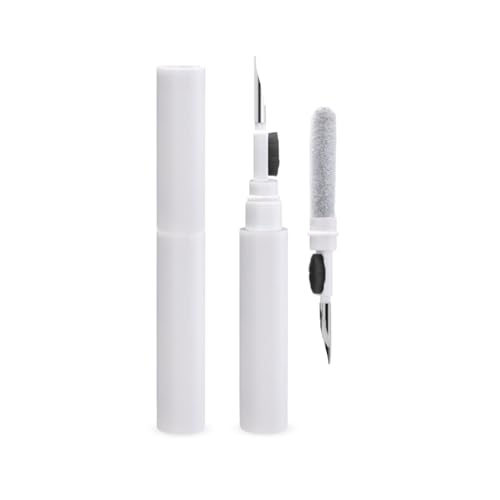 NK Kit di Pulisci Airpods Auricolari 3 in 1 - Penna per la Pulizia, Kit di pulizia Multifunzione, Penna di pulizia con Spazzola + Pinza + Cotone, Pulisce Tastiere, Astucci e Auricolari Senza Fili
