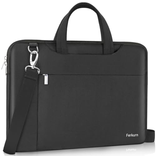 Ferkurn Bolsa para laptop de 17 17.3 pulgadas para mujeres y hombres con correa para el hombro para...