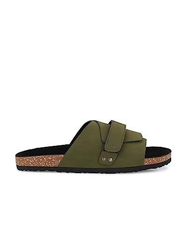 Image of EL PASO Men's Leather Sandal Slippers - UK