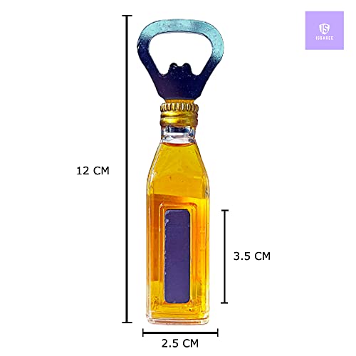 Magnetic Beer Bottle Opener Figure Beer Bottle Bar Refrigerator Decor Unique Birthday Gifts Collection (BLACK LABEL)