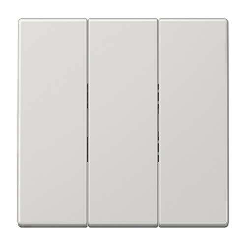 Touche triple d'exception Jung thermoplastique gris clair brillant de haute qualité