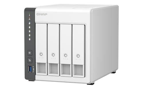 Image of QNAP TS-433-4G-US 4 Bay NAS with Quad-core Processor, 4 GB DDR4 RAM and 2.5GbE Network (Diskless)