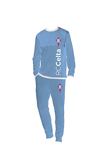 R.C. Celta de Vigo Pijama Adulto TM RC Celta de Vigo Conjuntos Azul Celeste, Medium (Tamaño del fabricante: M) para Hombre